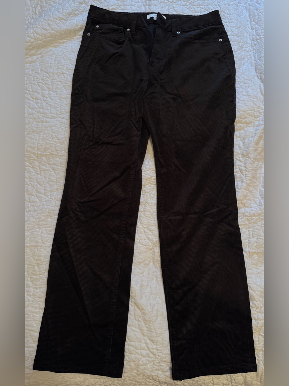 Marks & Spencer Women's SHORT Black Corduroy Pants